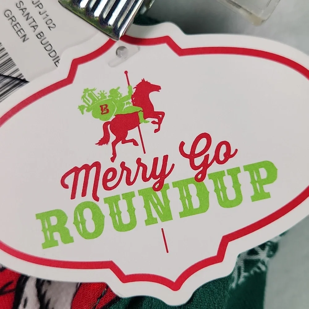 NWT Cody James Merry Go Roundup Santa Buddies Green Sleep Pants Size XL